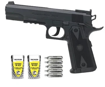 Pistola de Pressão Co2 1911 Tactical BBs Aço 6mm + Co2 + BBs