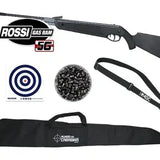 Carabina de Pressão Rossi Dione 5G Gas Ram 60kg 5,5mm + Alvos + Bandoleira