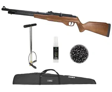 Carabina de Pressão PCP G850M Madeira Cal 5,5mm + Bomba + Capa + Chumbos + Kamuff