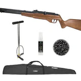 Carabina de Pressão PCP G850M Madeira Cal 5,5mm + Bomba + Capa + Chumbos + Kamuff