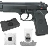Pistola de Pressão Spring M92 6mm KWC + Munição + Case + Alvos