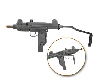 Rifle de Airsoft CO2 Sub Metralhadora Mini Uzi Full Metal Blowback 6,0mm KWC