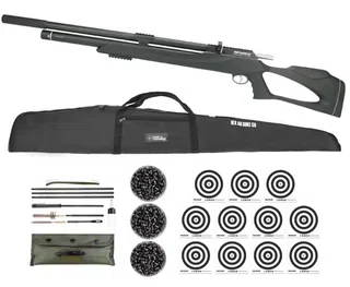 Carabina de Pressão PCP M25 Thunder Black 5,5mm + Kit Limpeza + Chumbo + Capa + Alvos