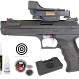 Pistola de Pressão Beeman 2006 P-17 Cal 4,5mm + Red Dot Rossi Beeman + Chumbos + Alvos + Case + Kamuff + Óleo de Silicone