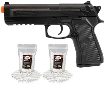 Pistola de Airsoft VG PT92 V21 Mola 6mm Rossi + BBs