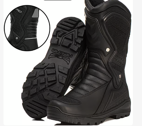 Bota Motociclista Acero Couro Speed Touring Preto