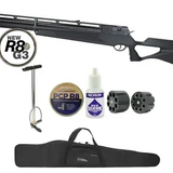 Carabina de Pressão PCP Rossi R8 G3 Black STD 5,5mm 8 Tiros 350 m/s + Capa + Bomba