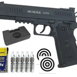 Pistola de Pressão CO2 Rossi 1911 Tactical CO2 6,0mm + CO2 + BBs + Case + Alvos