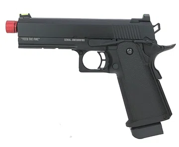 Pistola de Airsoft GBB Black Whisper 1911 Hi-Capa 4.3 Blowback 6mm TAG