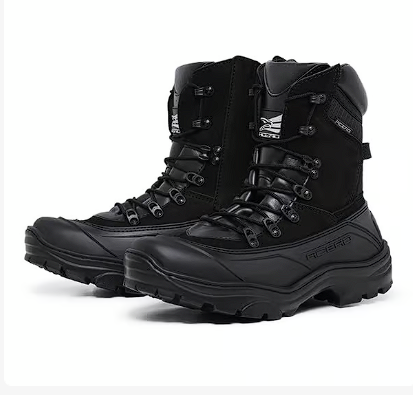 Bota Militar Acero Couro Nobuck Tiger Pro Zíper Preto