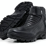 Bota Motociclista Acero Couro Race Preto
