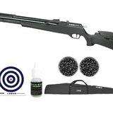 Carabina de Pressão PCP Artemis T-Rex 4,5mm com Válvula Reguladora + Capa + Chumbo + Alvos + Óleo