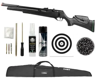 Carabina Pressão PCP Rossi T-Rex 6,35 Big Bore + Desengripante e Anticorrosivo + Kit Limpeza + Alvos + Capa + Chumbo