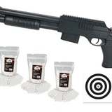 Shotgun de Airsoft VG Pump Tactical Short Mola 6mm Rossi + 3x300 Esferas + Alvos