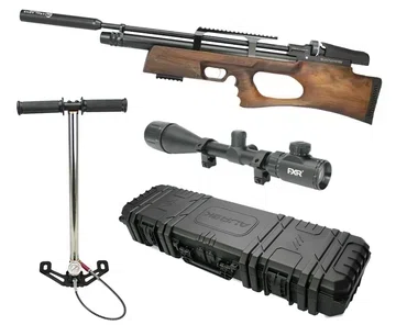Carabina PCP Puncher Breaker W Bullpup 12 Tiros 5,5mm Kral Arms + Case + Luneta + Bomba
