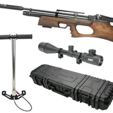 Carabina PCP Puncher Breaker W Bullpup 12 Tiros 5,5mm Kral Arms + Case + Luneta + Bomba